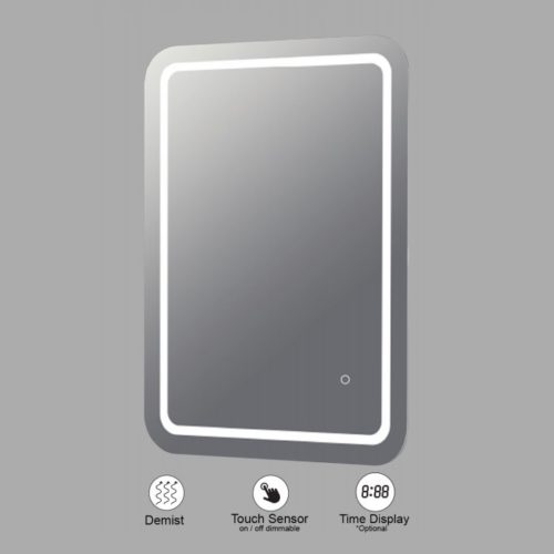 VONN VMRS1530 LED Bath Mirror in Silver, Rectangle 24"W x 30"H or 30"W x 36"H