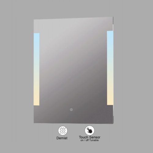 VONN VMRS1830ATW Tunable White LED Bath Mirror in Silver, Rectangle 24"W x 30"H or 30"W x 36"H