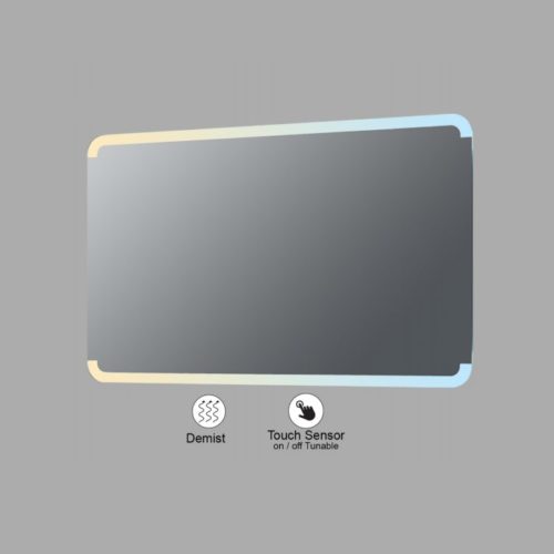 VONN VMRS2240ATW Tunable White LED Bath Mirror in Silver, Rectangle 36"W x 24"H