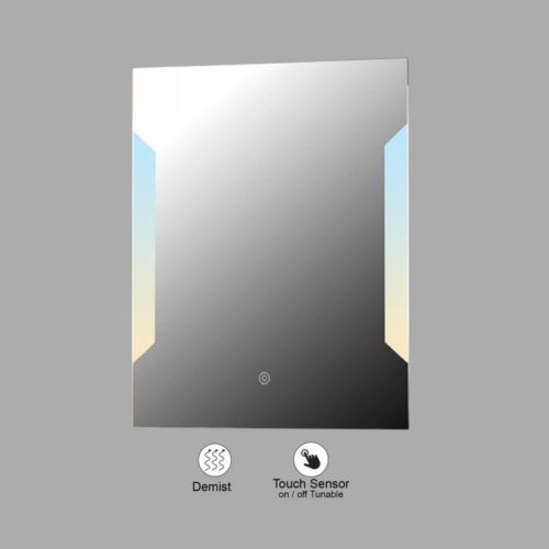 VONN VMRS2640TW Tunable White LED Bath Mirror in Silver, Rectangle 24"W x 30"H or 30"W x 36"H
