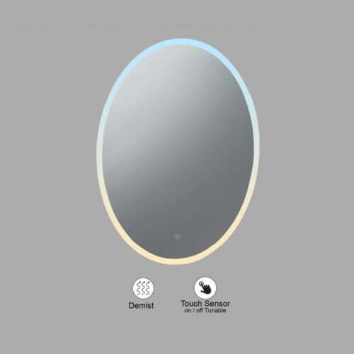 VONN VMRS2820TW Tunable White LED Bath Mirror in Silver with Back Lit, Rectangle 24"W x 30"H or 30"W x 36"H