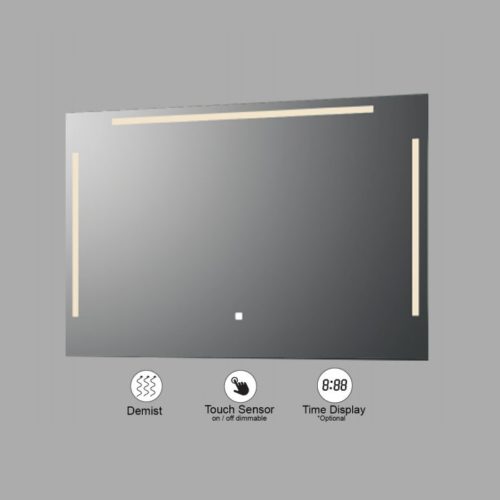 VONN VMRS6030 LED Bath Mirror in Silver, Rectangle 30"w x 24"H or 36"W x 30"H