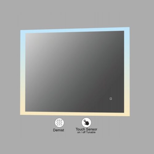 VONN VMRS6330ATW Tunable White LED Bath Mirror in Silver, Rectangle 30"W x 24"H or 36"W x 30"H