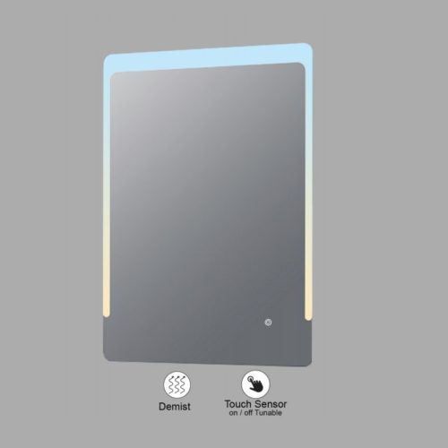 VONN VMRS6730TW Tunable White LED Bath Mirror in Silver, Rectangle 24"W x 30"H or 30"W x 36"H