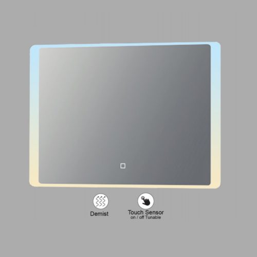 VONN VMRS6830TW Tunable White LED Bath Mirror in Silver, Rectangle 30"W x 24"H or 36"W x 30"H