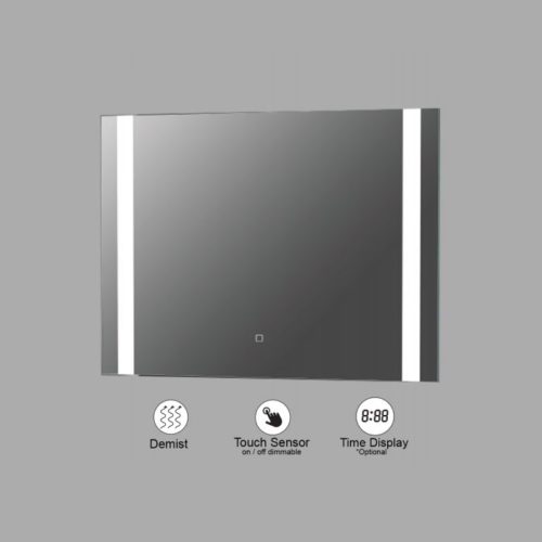 VONN VMRS6930 LED Bath Mirror in Silver, Rectangle 30"W x 24"H or 36"W x 30"H