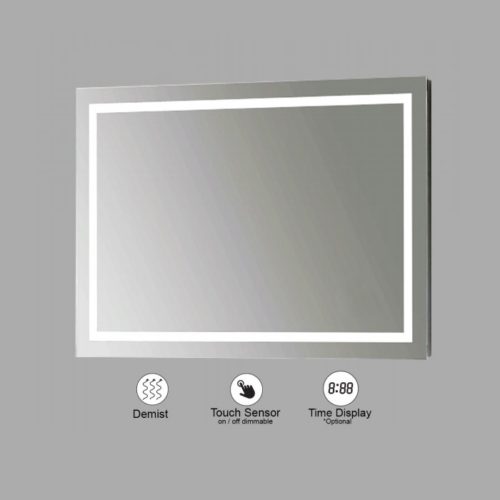 VONN VMRS7920 LED Bath Mirror in Silver with Back Lit, Rectangle 30"W x 24"H or 36"W x 30"H
