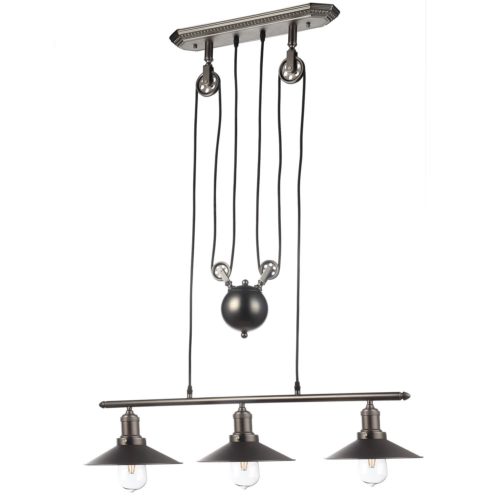 Delphinus VVC31023BZ 35" Industrial Linear LED Chandelier, Architectural Bronze