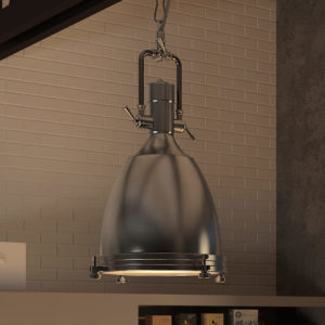 Dorado VVP21011SN 14" Industrial LED Pendant, Satin Nickel