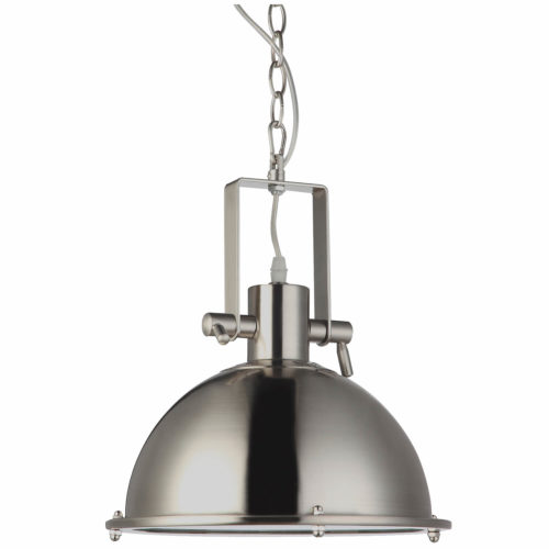 Dorado VVP21021SN 11″ Industrial LED Pendant, Satin Nickel