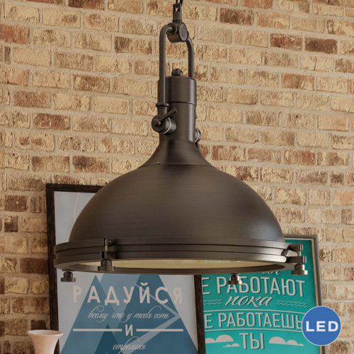 Dorado VVP21031BZ 16" Industrial LED Pendant, Architectural Bronze