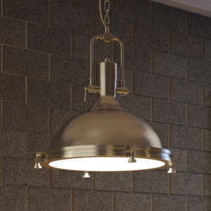 Dorado VVP21031SN 16" Industrial LED Pendant, Satin Nickel