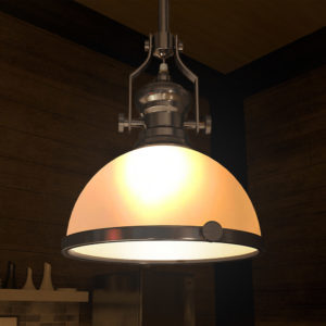 Dorado VVP21061SN 12" Industrial LED Pendant, Satin Nickel