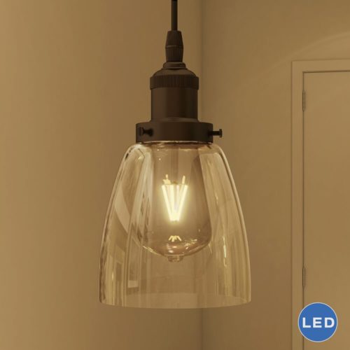 Delphinus VVP21111BZ 5" Industrial LED Pendant Light, Architectural Bronze