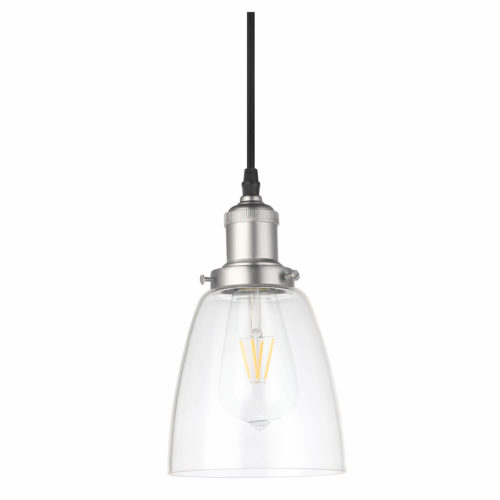 Delphinus VVP21111SN 5" Industrial LED Pendant Light, Satin Nickel