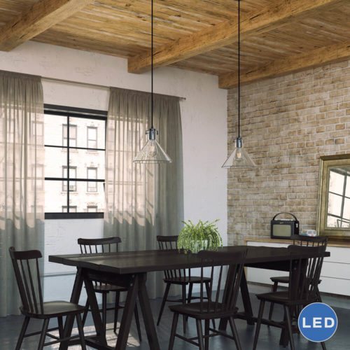 Delphinus VVP21131BZ 10" Industrial LED Pendant, Architectural Bronze