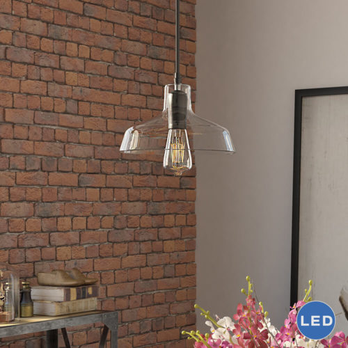 Delphinus VVP21141BZ 10" Industrial LED Pendant, Architectural Bronze
