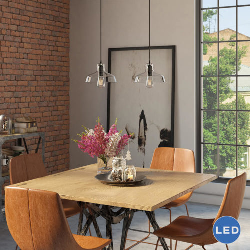 Delphinus VVP21141BZ 10" Industrial LED Pendant, Architectural Bronze