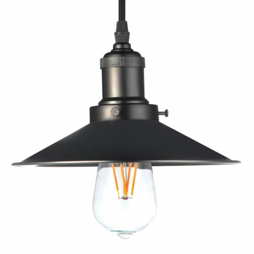 Delphinus VVP21201BZ 9" Industrial LED Pendant, Architectural Bronze