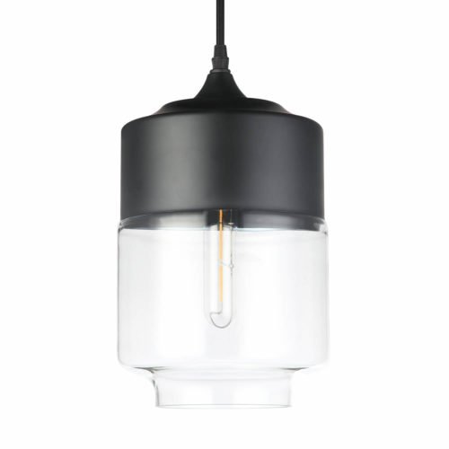 Delphinus VVP21321BL 7" Industrial LED Pendant, Black