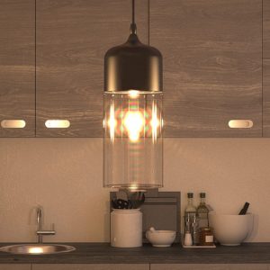 Delphinus VVP21331BL 5" Industrial LED Pendant, Black